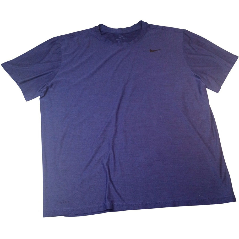 Nike‎ Dri-FIT Mens XL Purple Heathered Short Sleeve Performance Training T-Shirt